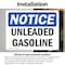 Signmission Unleaded Gasoline OSHA Notice Sign, Vinyl Decal, 14in W x 10in L, 2PK OS-2PACK-NS-D-1014-L-18775 - alternate 6